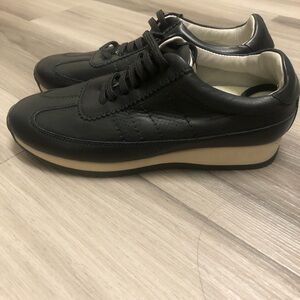 NWT Zara Athleisure Leather Sneakers Size 5